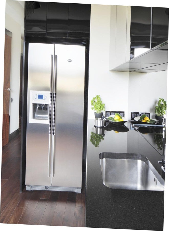 سولوستر مجموعة واقيات مقابض أبواب SOLUSTRE، عبوة من 4 قطع، أغطية مقابض الثلاجة والفرن، أغطية مانعة للانزلاق للأجهزة - Image 3